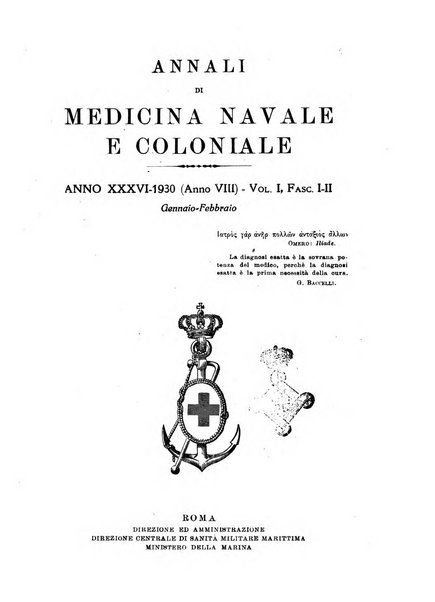 Annali di medicina navale e coloniale