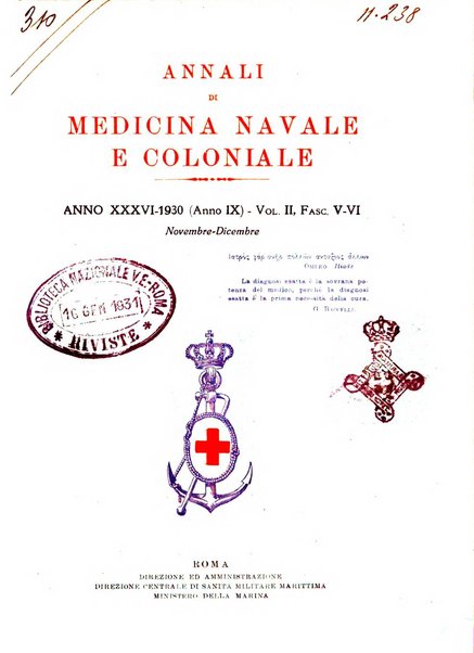 Annali di medicina navale e coloniale