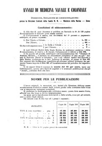 Annali di medicina navale e coloniale