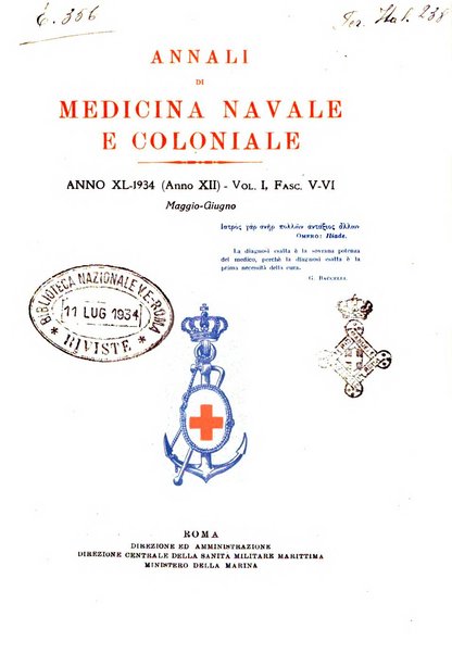 Annali di medicina navale e coloniale