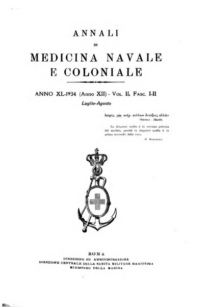 Annali di medicina navale e coloniale