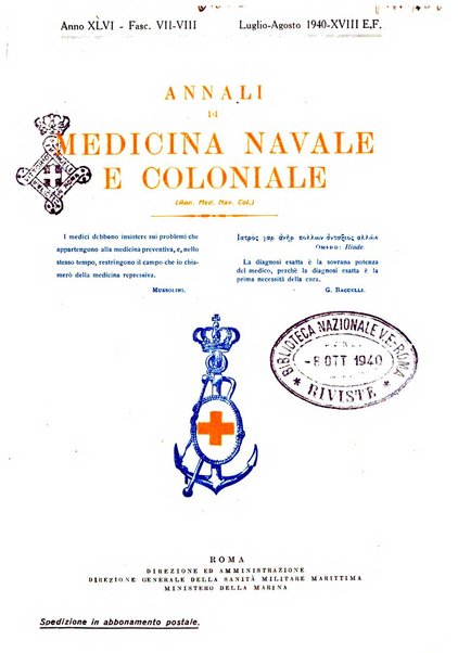 Annali di medicina navale e coloniale