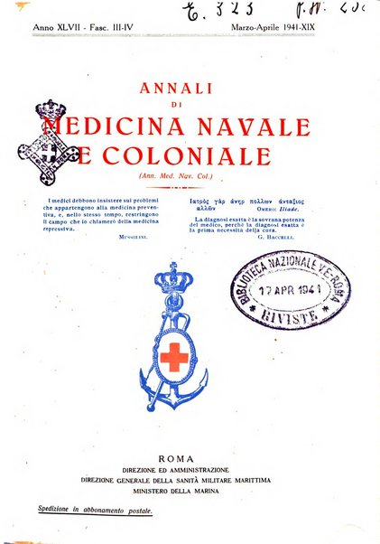 Annali di medicina navale e coloniale