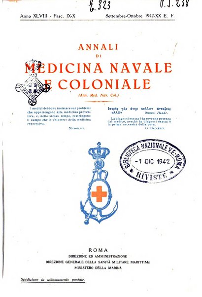 Annali di medicina navale e coloniale