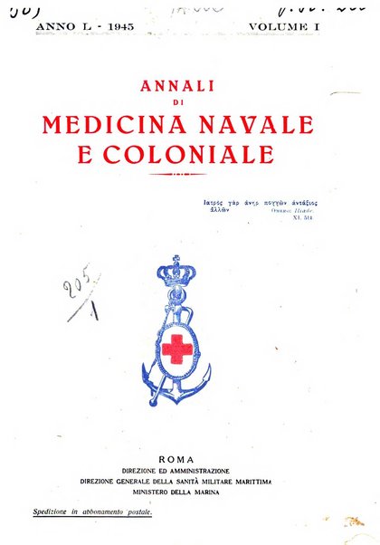 Annali di medicina navale e coloniale