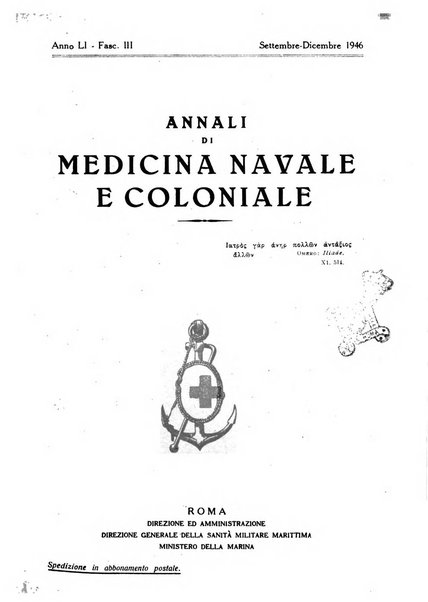 Annali di medicina navale e coloniale