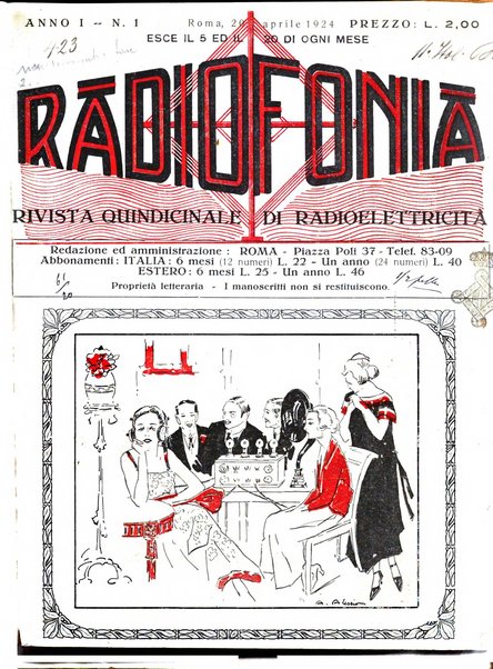 Radiofonia rivista quindicinale di radioelettricità