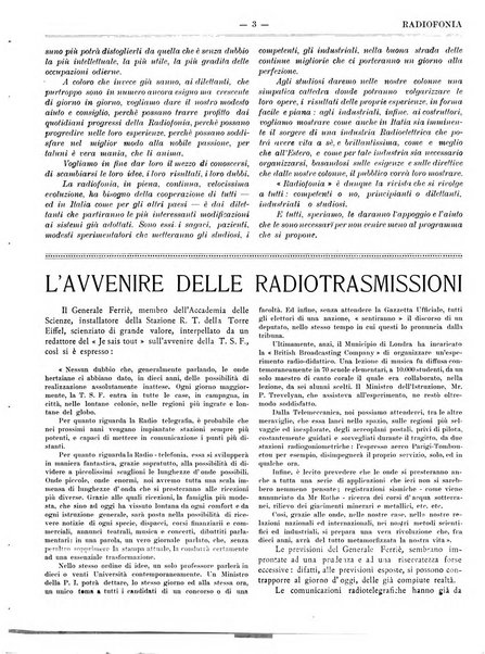 Radiofonia rivista quindicinale di radioelettricità