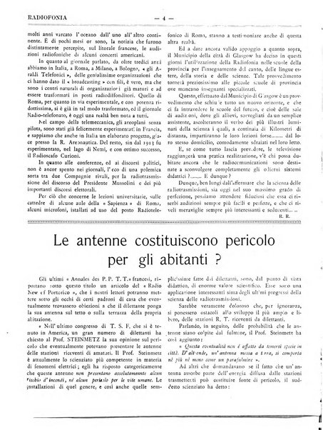 Radiofonia rivista quindicinale di radioelettricità