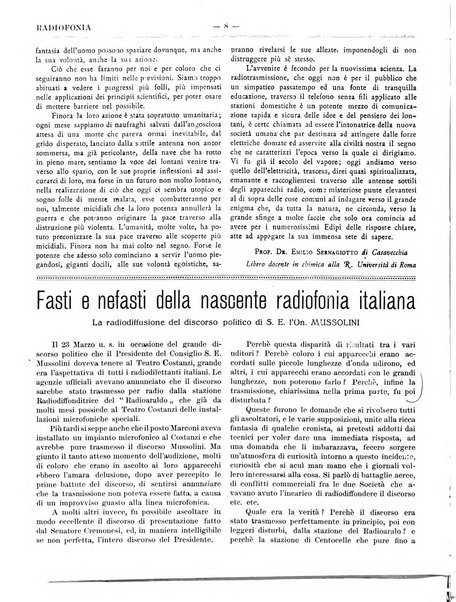 Radiofonia rivista quindicinale di radioelettricità