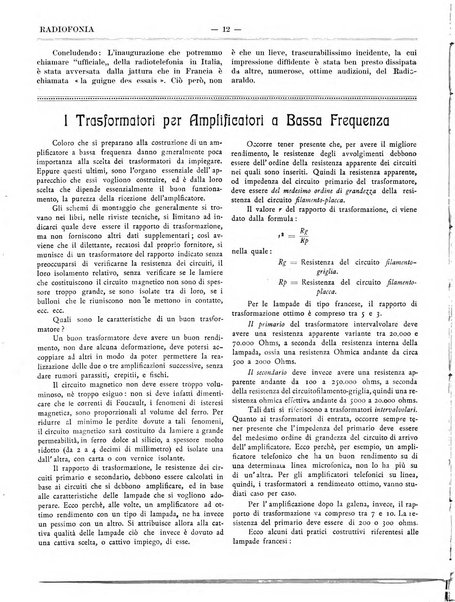 Radiofonia rivista quindicinale di radioelettricità