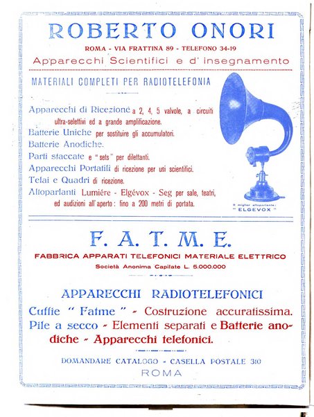 Radiofonia rivista quindicinale di radioelettricità