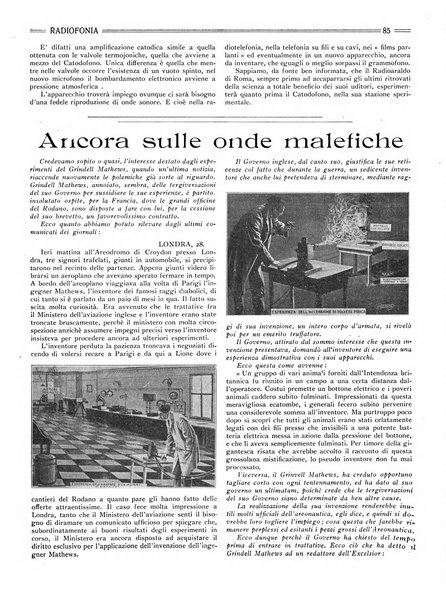 Radiofonia rivista quindicinale di radioelettricità