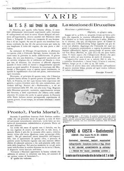 Radiofonia rivista quindicinale di radioelettricità