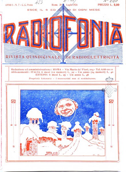 Radiofonia rivista quindicinale di radioelettricità