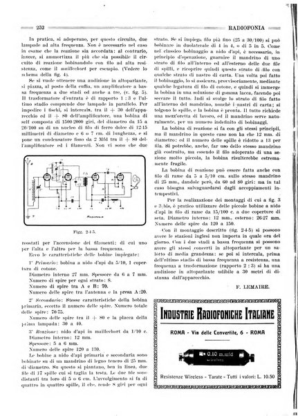 Radiofonia rivista quindicinale di radioelettricità