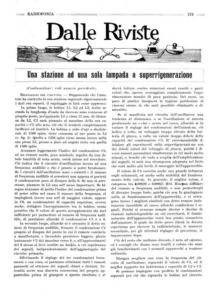 Radiofonia rivista quindicinale di radioelettricità