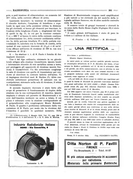 Radiofonia rivista quindicinale di radioelettricità