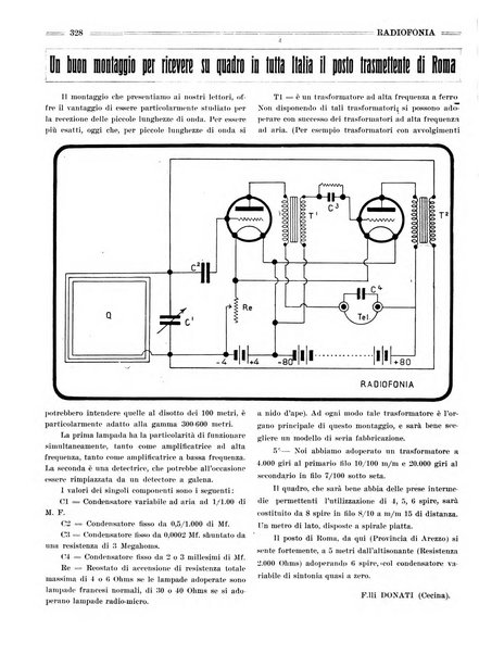 Radiofonia rivista quindicinale di radioelettricità