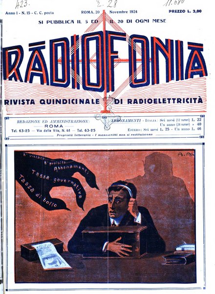 Radiofonia rivista quindicinale di radioelettricità