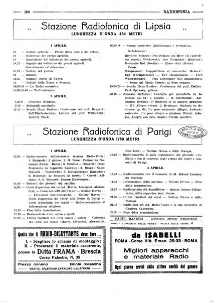 Radiofonia rivista quindicinale di radioelettricità