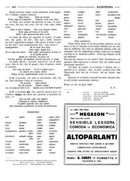 Radiofonia rivista quindicinale di radioelettricità