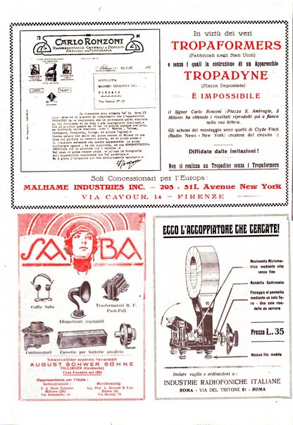 Radiofonia rivista quindicinale di radioelettricità