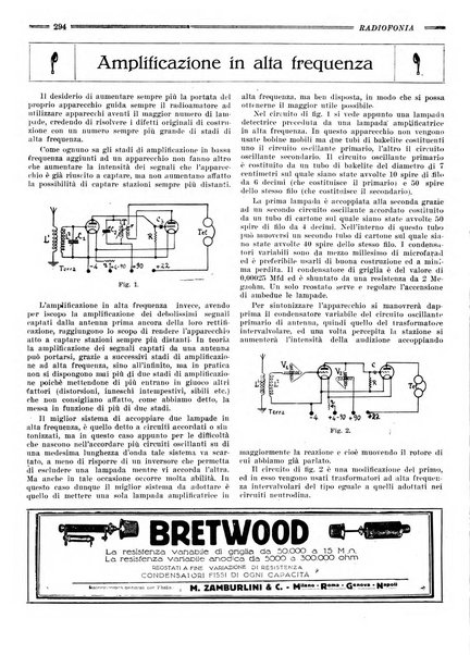 Radiofonia rivista quindicinale di radioelettricità