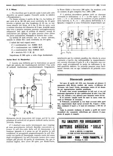 Radiofonia rivista quindicinale di radioelettricità