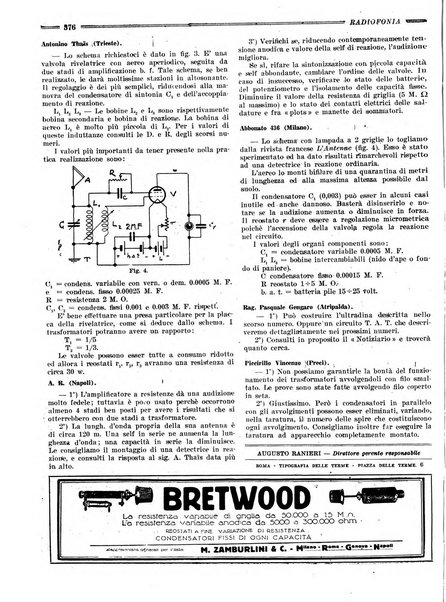 Radiofonia rivista quindicinale di radioelettricità