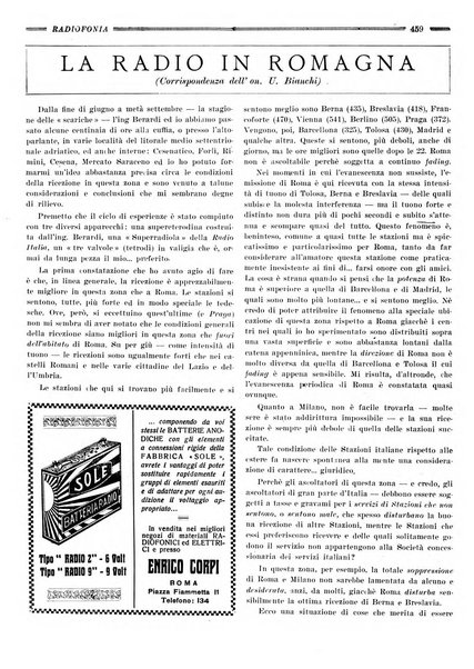 Radiofonia rivista quindicinale di radioelettricità