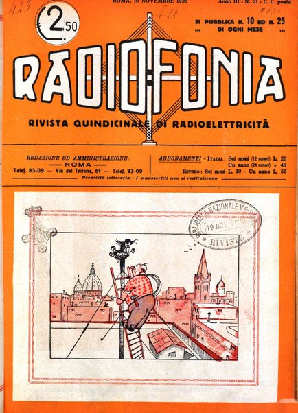 Radiofonia rivista quindicinale di radioelettricità