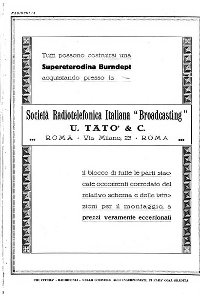 Radiofonia rivista quindicinale di radioelettricità