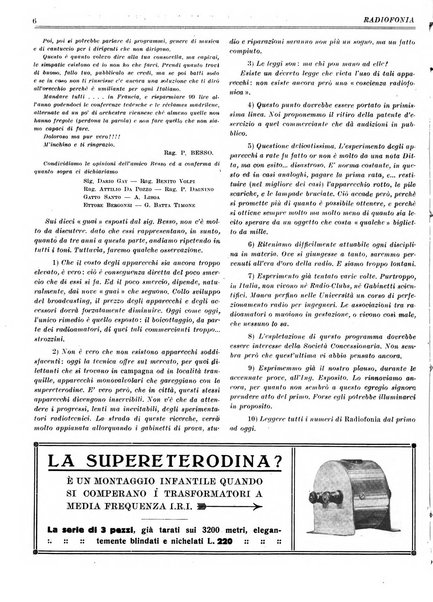 Radiofonia rivista quindicinale di radioelettricità