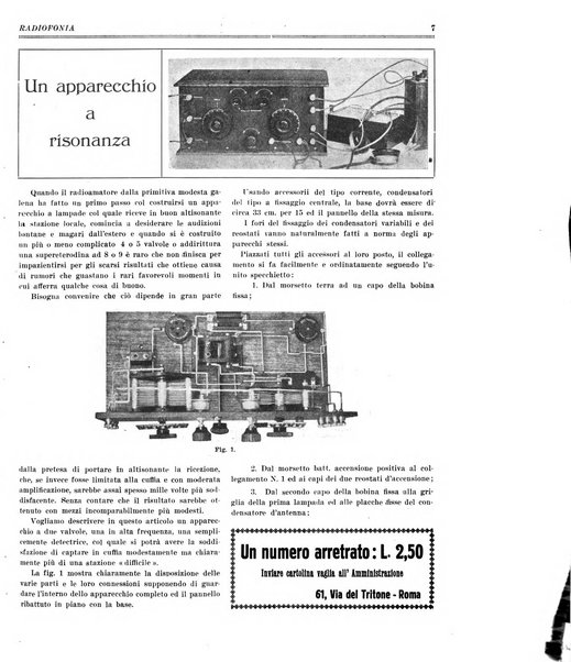 Radiofonia rivista quindicinale di radioelettricità