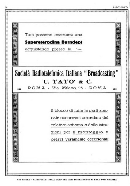 Radiofonia rivista quindicinale di radioelettricità