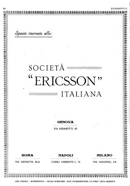 Radiofonia rivista quindicinale di radioelettricità