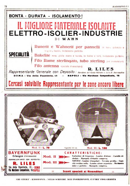 Radiofonia rivista quindicinale di radioelettricità