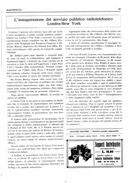 Radiofonia rivista quindicinale di radioelettricità