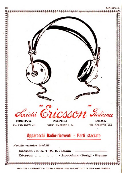 Radiofonia rivista quindicinale di radioelettricità