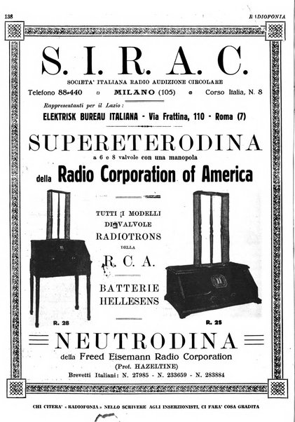 Radiofonia rivista quindicinale di radioelettricità