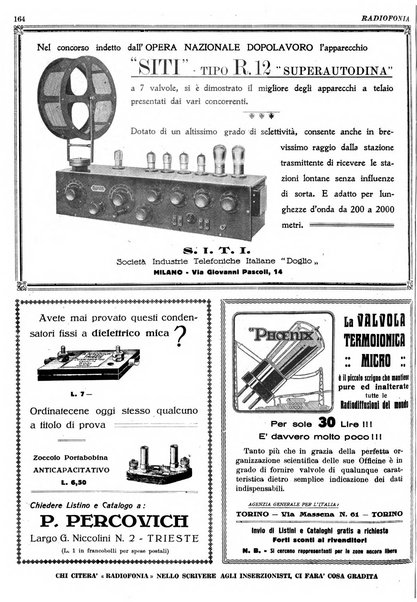 Radiofonia rivista quindicinale di radioelettricità