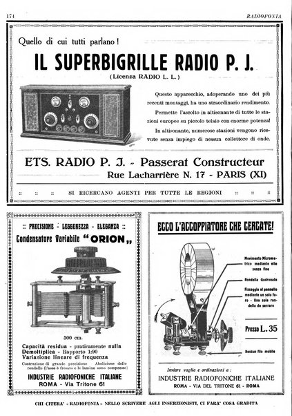 Radiofonia rivista quindicinale di radioelettricità