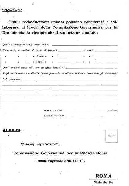 Radiofonia rivista quindicinale di radioelettricità