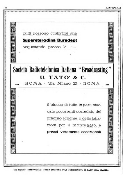 Radiofonia rivista quindicinale di radioelettricità