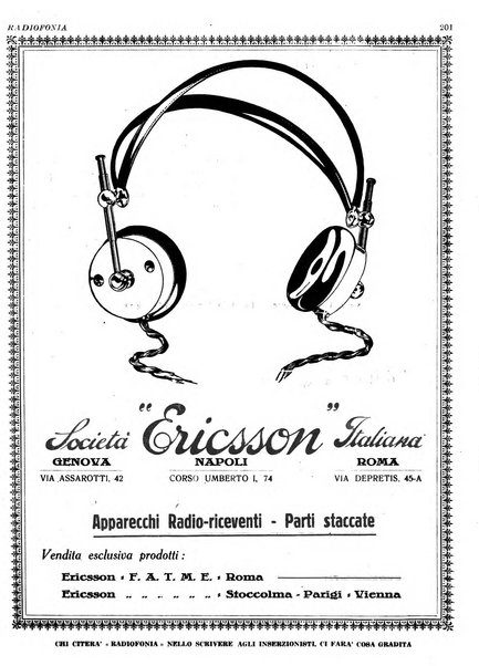 Radiofonia rivista quindicinale di radioelettricità