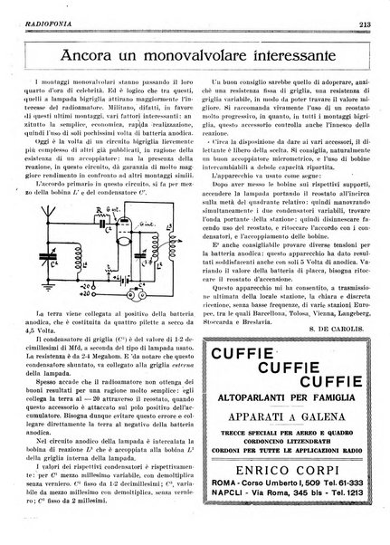 Radiofonia rivista quindicinale di radioelettricità