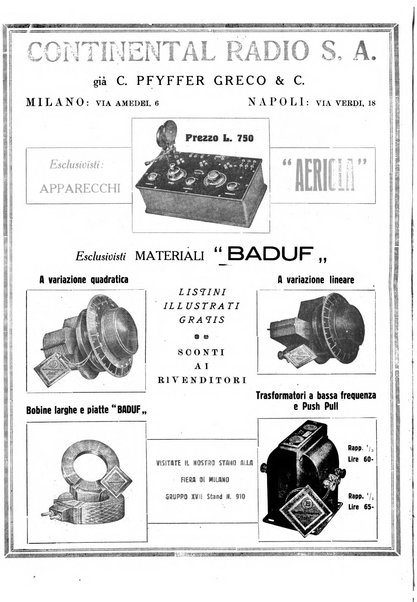 Radiofonia rivista quindicinale di radioelettricità