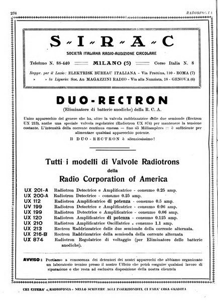 Radiofonia rivista quindicinale di radioelettricità