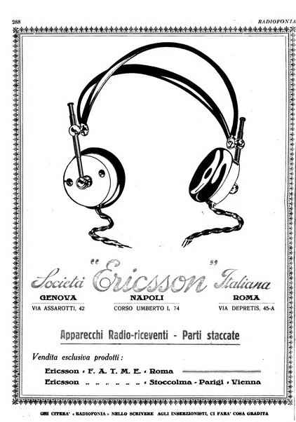 Radiofonia rivista quindicinale di radioelettricità